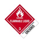 Hazmat Shipping Label- Alcoholic Bev-UN3065-Flam. Liq. 4x5