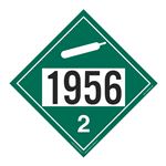 UN#1956 Non-Flammable Gas Numbered Placard
