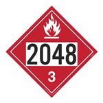 UN#2048 Flammable Stock Numbered Placard