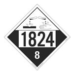 UN#1824 Corrosive Numbered Placard