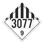 UN#3077 Misc Dangerous Goods Stock Numbered Placard