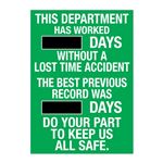 Department Has Worked - Steel Scoreboard - 20x28"