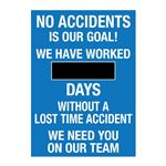 No Accidents - Steel Scoreboard 20x28"