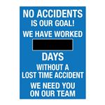 No Accidents - Steel Scoreboard