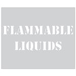 Flammable Liquids Stencil - 10 x 12