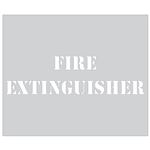 Fire Extinguisher Sign Stencil - 10 x 12