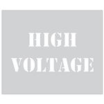 High Voltage Sign Stencil - 10 x 12