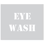 Eye Wash Sign Stencil - 10 x 12