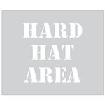 Hard Hat Area Stencil - 10 x 12