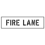 Fire Lane Parking Stencil - 4 in. x 23 in.