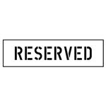Reserved Parking Stencil - 4 in. x 23 in.