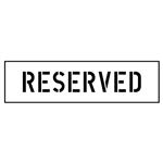 Reserved Parking Stencil - 4 in. x 22 in.