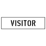 Visitor Parking Stencil - 4 in. x 17 in.