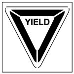 Yield Parking Stencil - 43 in. x 48 in.