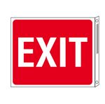 EXIT Two-Sided Flanged Signs 10"x12"