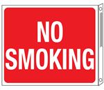 Two-Sided Flanged Signs - No Smoking 10x12