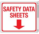 Safety Data Sheets Two-Sided Flanged Sign 10"x12"