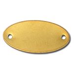 Metal Tags - Blank 5/8 x 1 29/32 - Hole Size 1/8