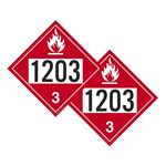 Two-Sided Placards - 1203 Gasoline/Gasoline