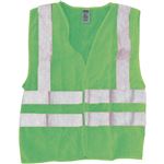 ANSI Class 2 Standard Solid Safety Vest - Fluorescent Green
