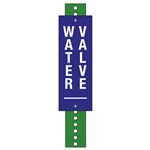 Water & Gas Valve Marker Kits - Water Valve (Blue)