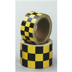 Checkered Tape 2" Yellow and Black