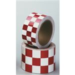 Checkered Tape 2" Red and White