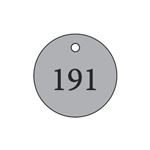 Metal Tags - Round - Blank 1 1/4" Diameter - Hole Size 3/16
