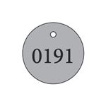 Metal Tags - Round - Blank 1 3/8" Diameter - Hole Size 3/16