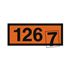 Orange Panel Individual 4 Inch Numbers - Roll of 100