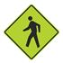 Pedestrian Crossing Graphic Diamond Sign 24" x 24"