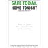 Safe Today Home Tonight - Hard Hat Safety Decal 2 x 3