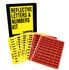Engineer Grade Reflective Letter & Number Kit - Yellow