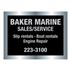 Custom Silver Polyester Decals - Matte Finish - 1 1/2" x 2"
