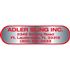 Custom Silver Polyester Decals - Chrome Finish - 1 1/16" x 3 7/8"