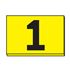 Pole and Cable Markers - 1" Yellow Horizontal