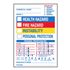 Chemical Hazard Labels Roll 250 - 4 1/2 x 6 1/2