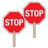Two-Sided Paddle Signs - Stop/Stop